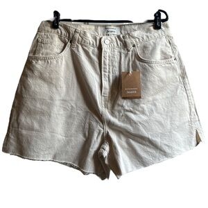 Reformation Wilder High Rise Jean Shorts Size 31 Fior di Latte NWT
